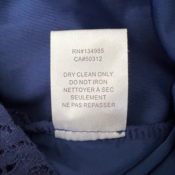 For Love and Lemons Midnight Blue Lace Mini Skirt Size Small - Picture 7 of 10